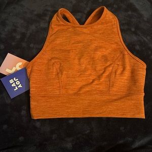 Joy lab medium support longline orange bra size extra small